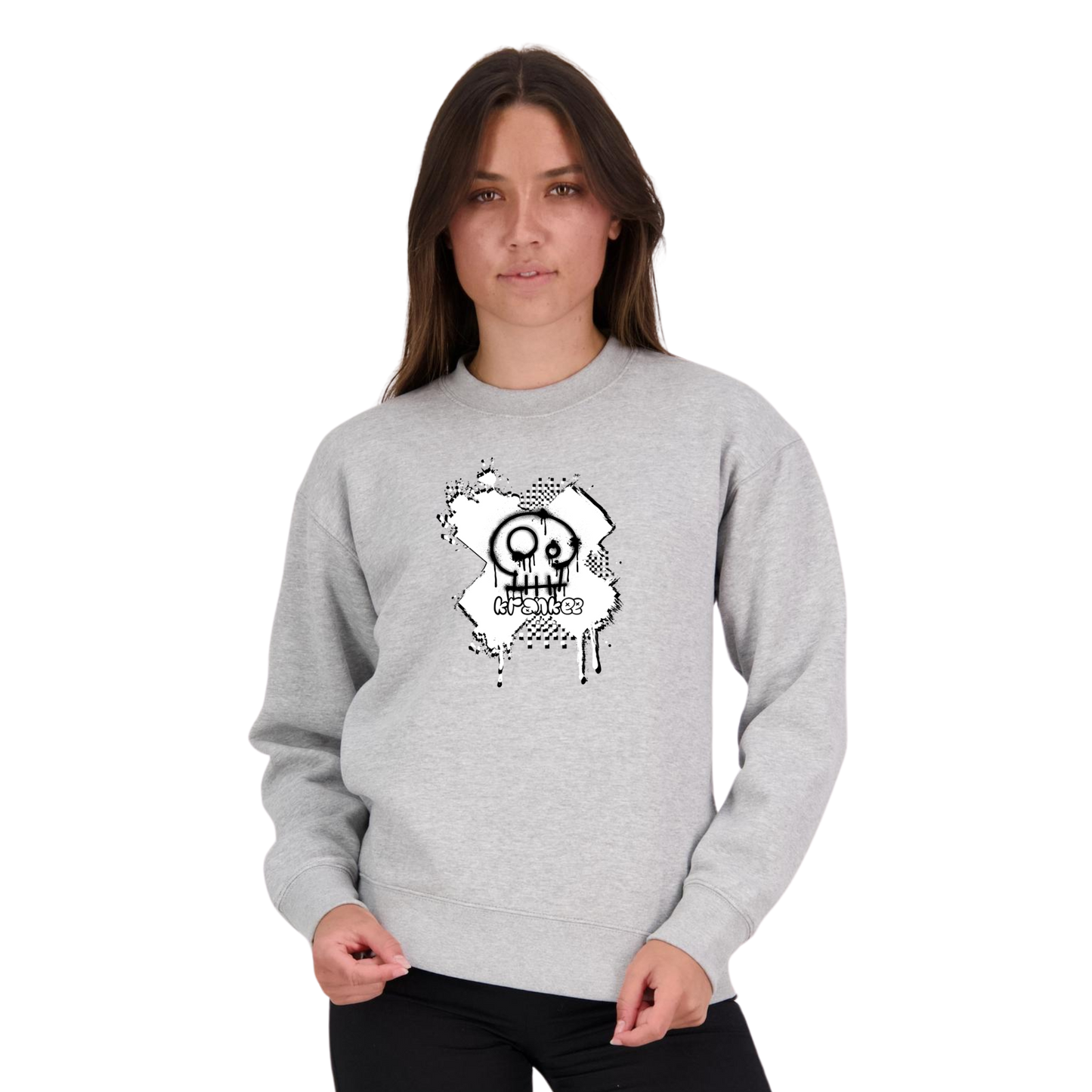 Womens Spray Paint Crew Neck
