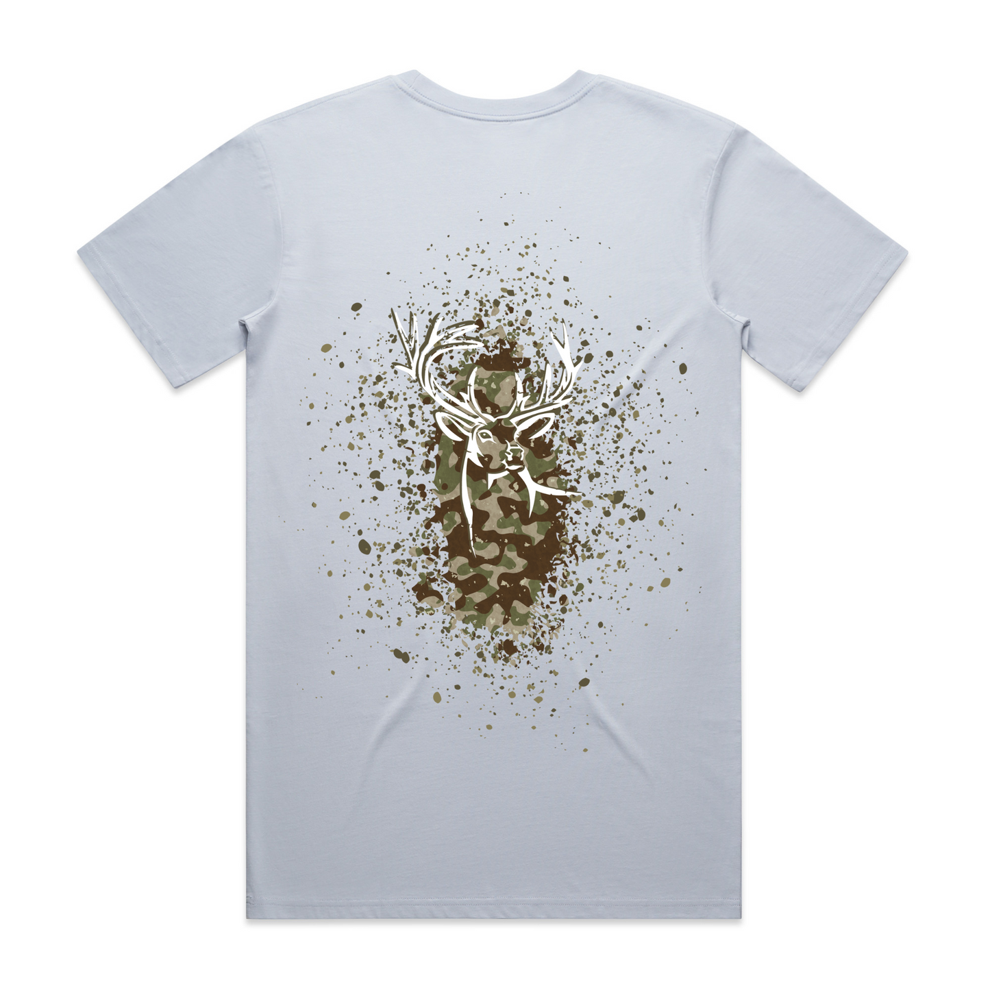 Mens Camo Back Tee