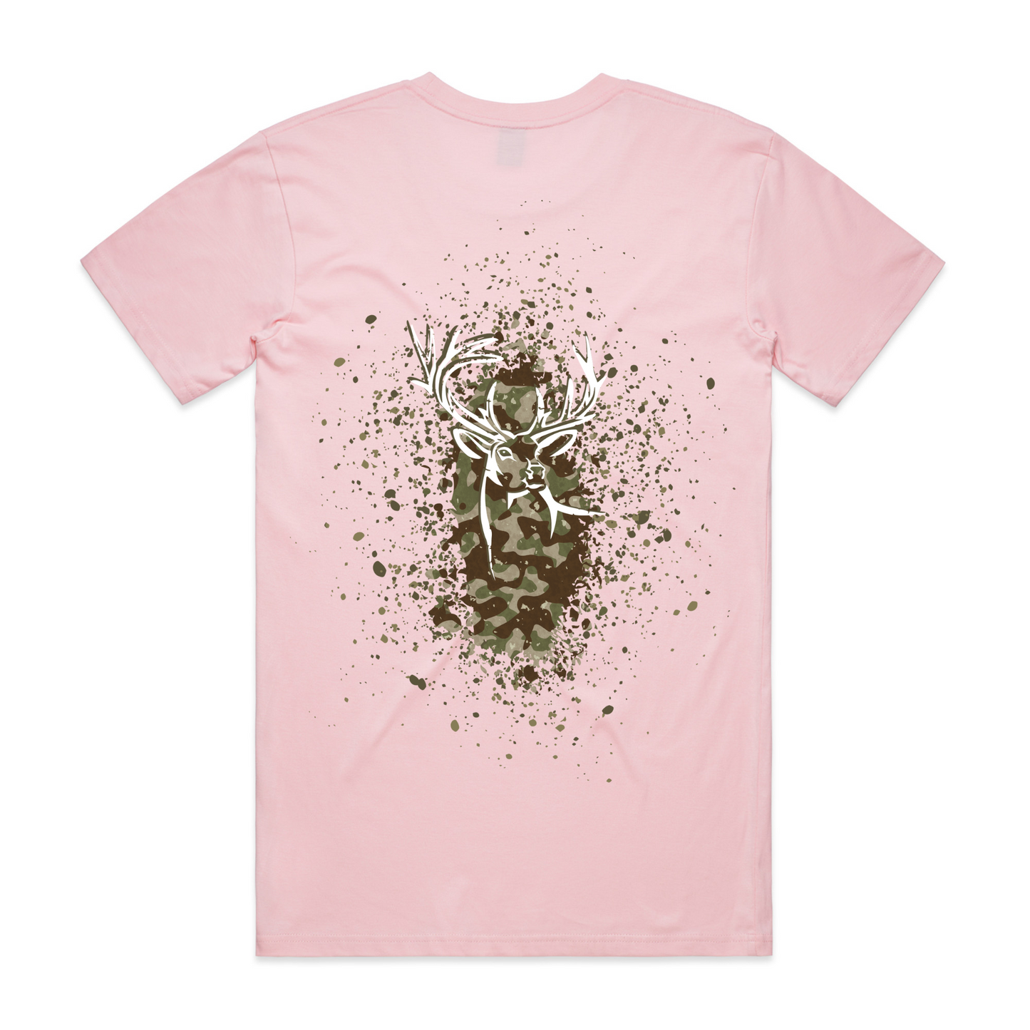 Mens Camo Back Tee