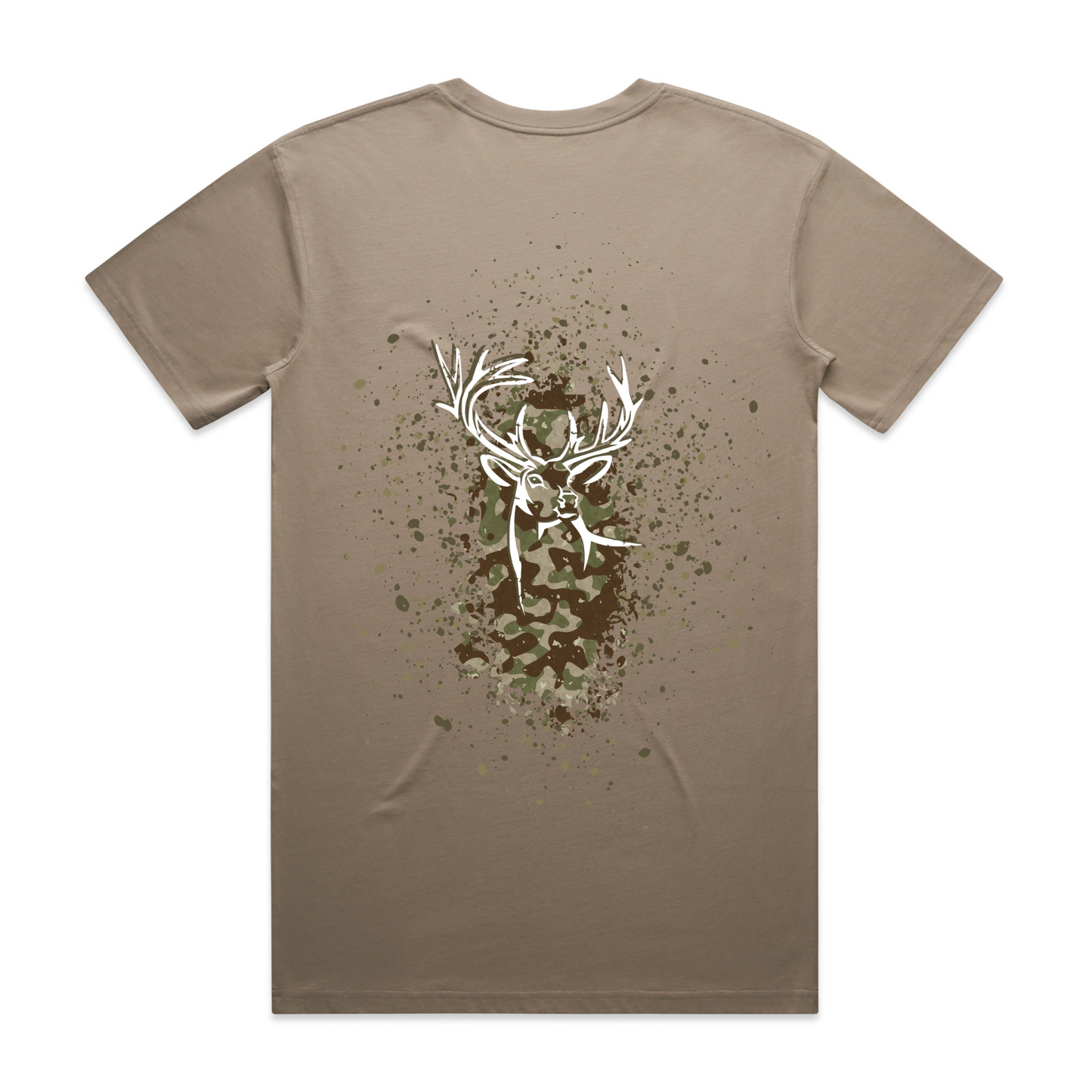 Mens Camo Back Tee