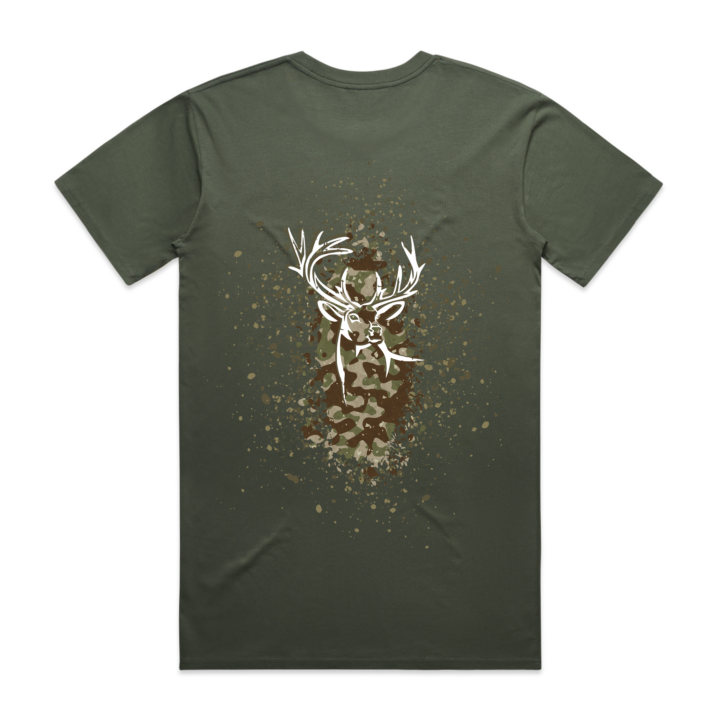 Mens Camo Back Tee