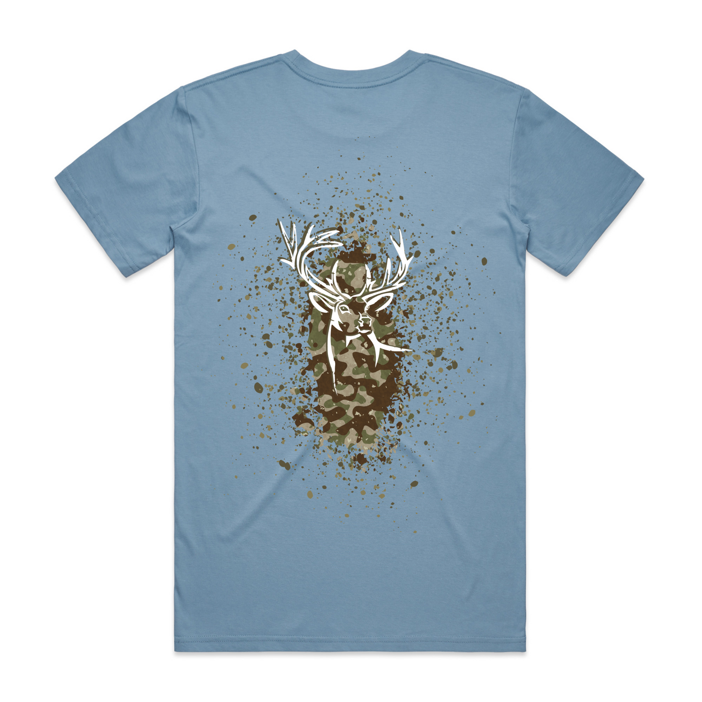 Mens Camo Back Tee