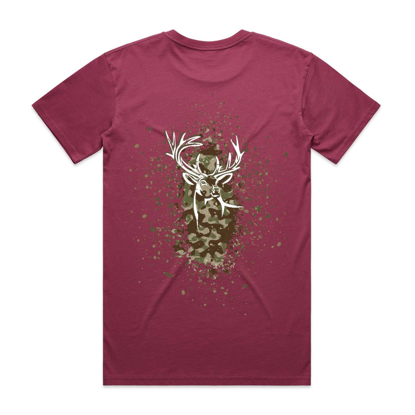 Mens Camo Back Tee