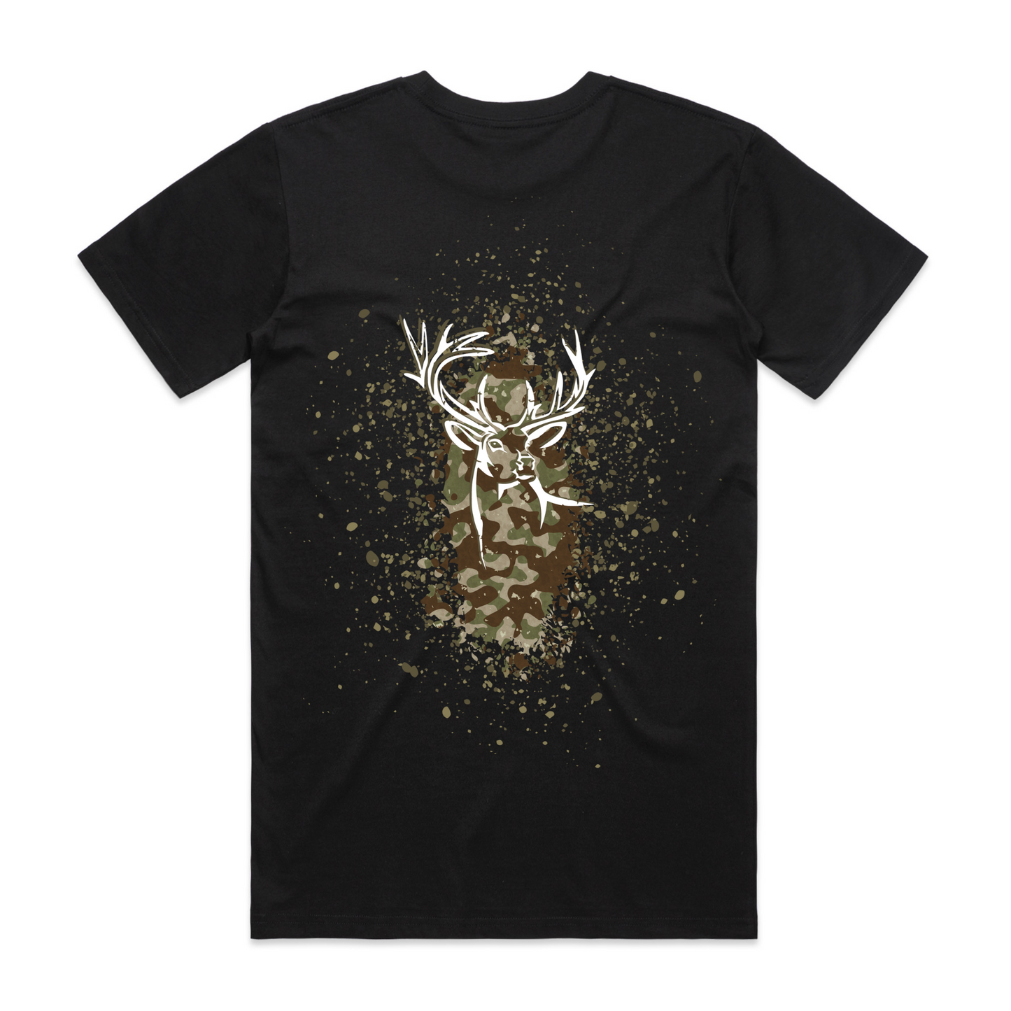 Mens Camo Back Tee