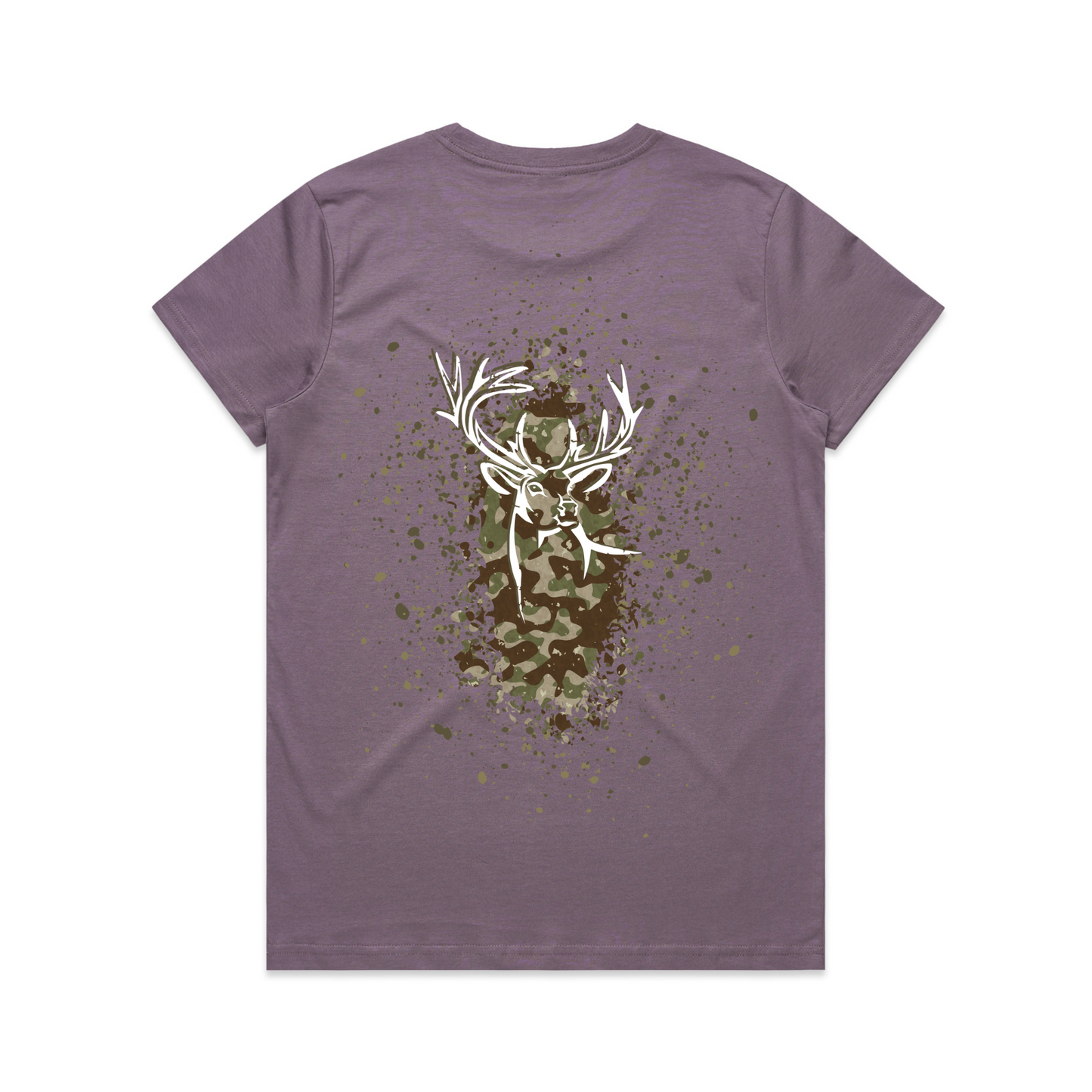 Womens Camo Back Tee