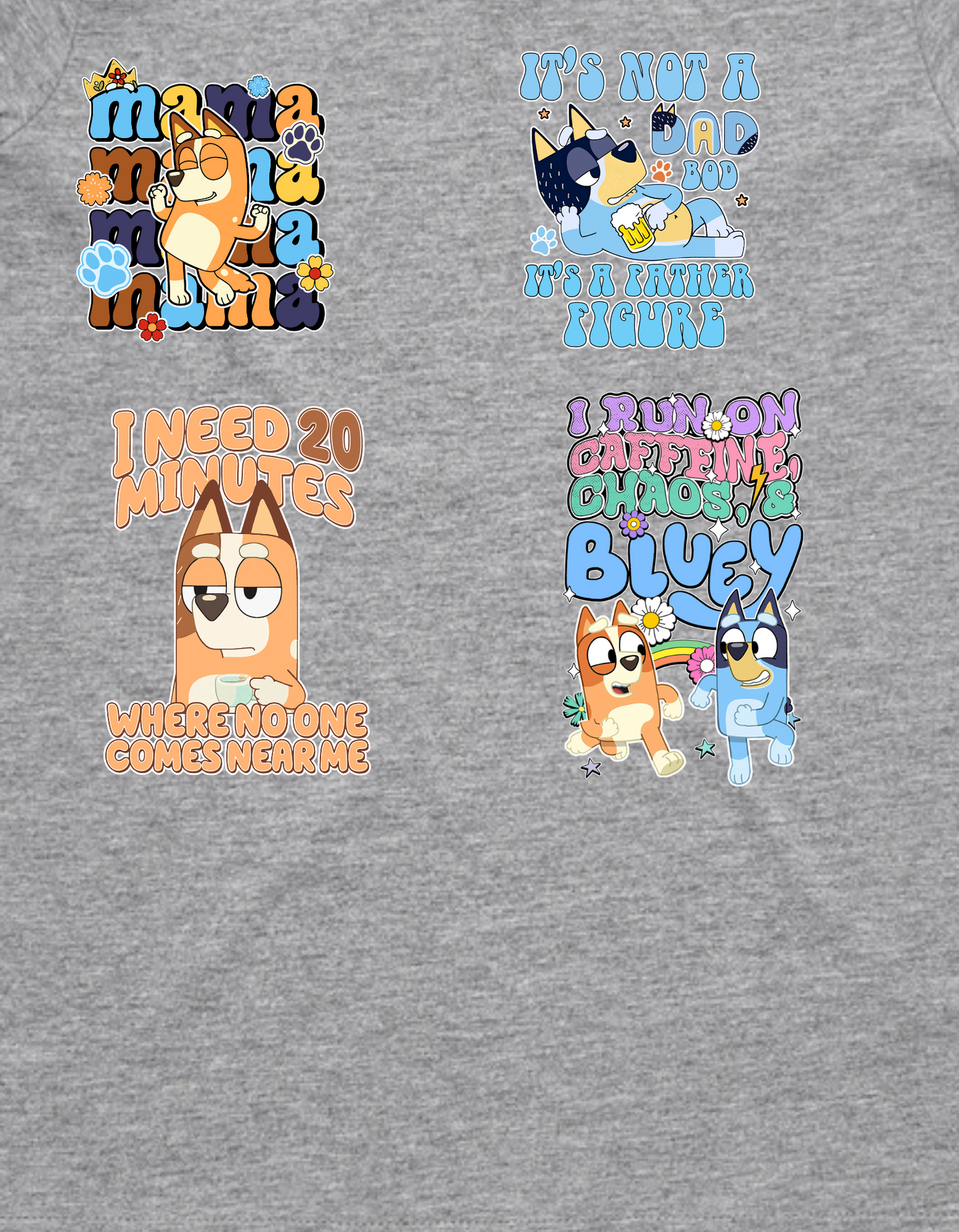 Bluey - GREY Womens Longer Tee