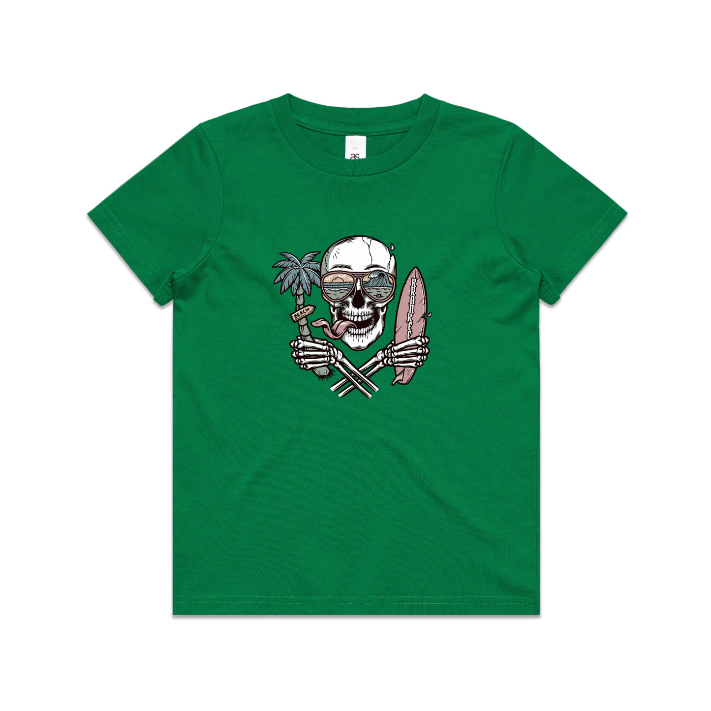 Kids Surf Skull Tee