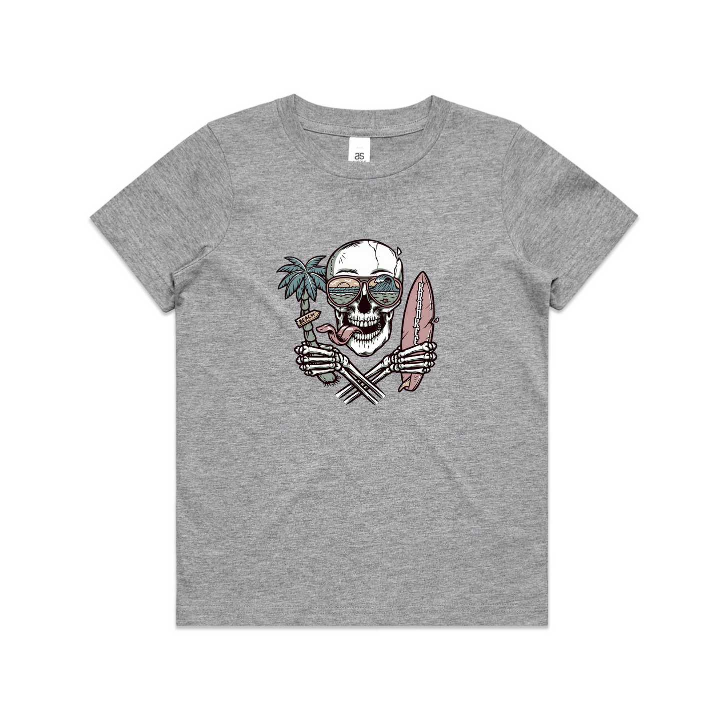 Kids Surf Skull Tee