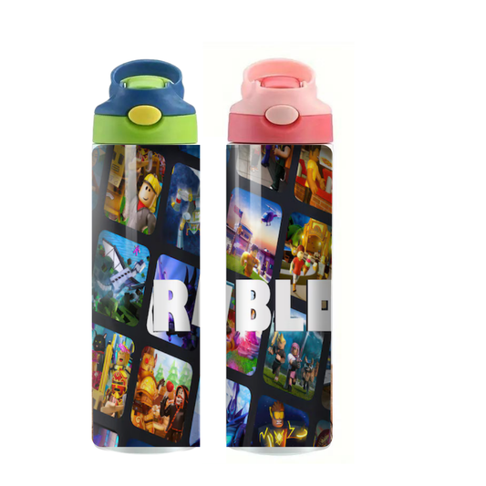 Roblox Squares  - Kids Drink Bottle