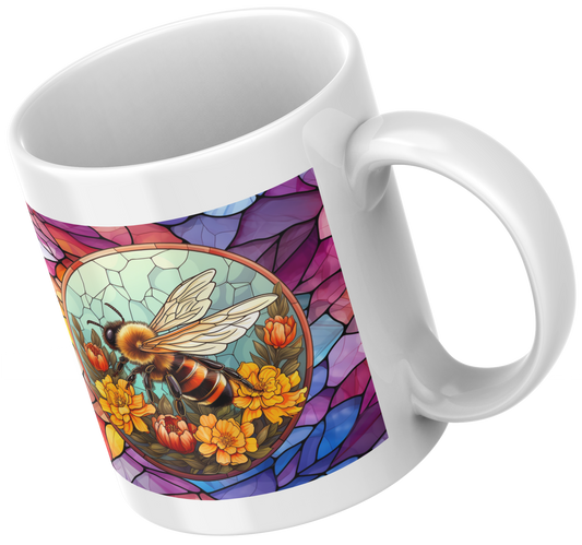 Bee Strained Glass - Mug