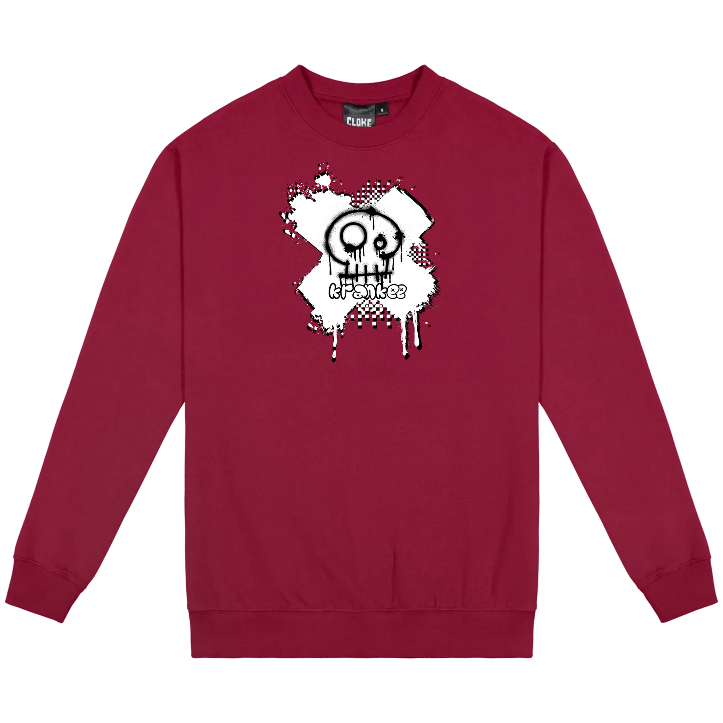 Mens Spray Paint Crew Neck