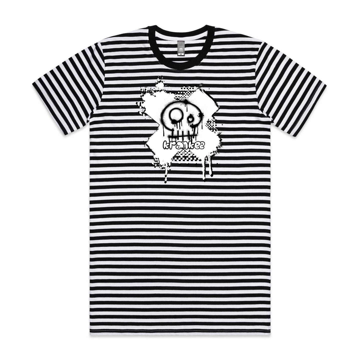 Mens Spray Paint Stripe Tee