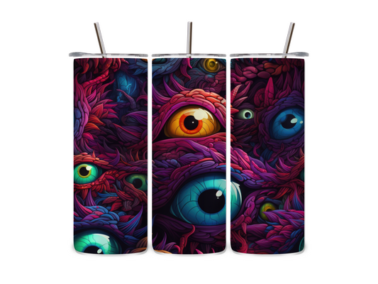 Purple Monster Eyes - Tumbler & Bottle