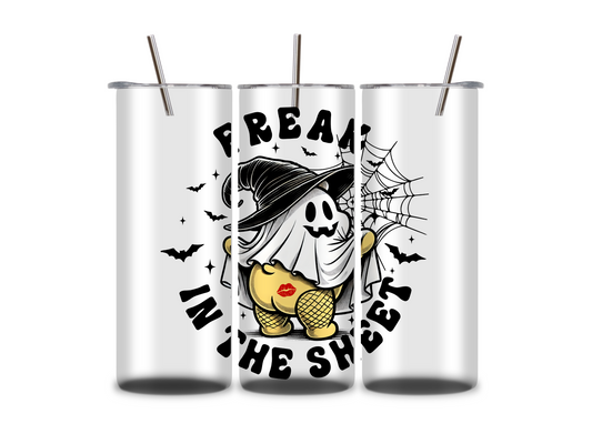 Freak in The Sheets White - Tumbler & Bottle