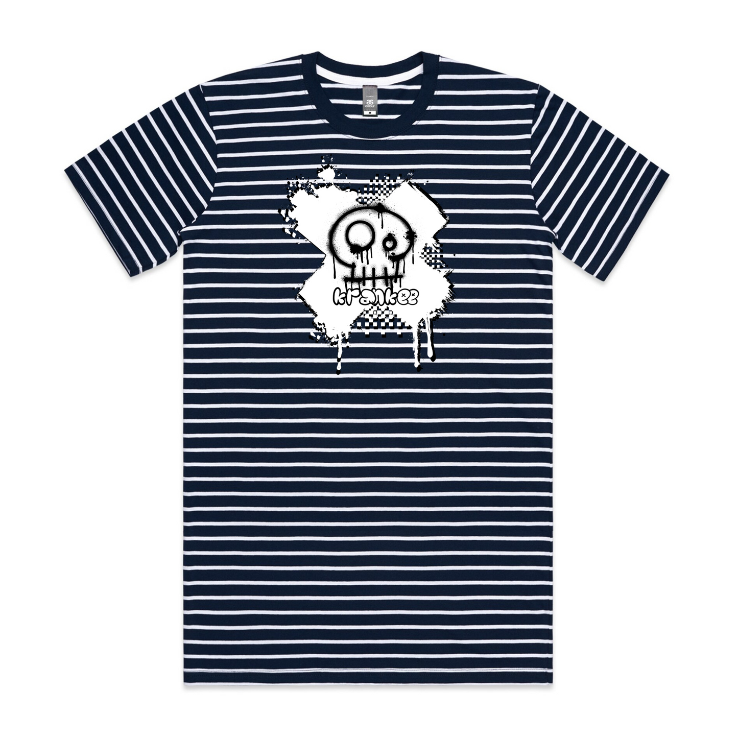 Mens Spray Paint Stripe Tee
