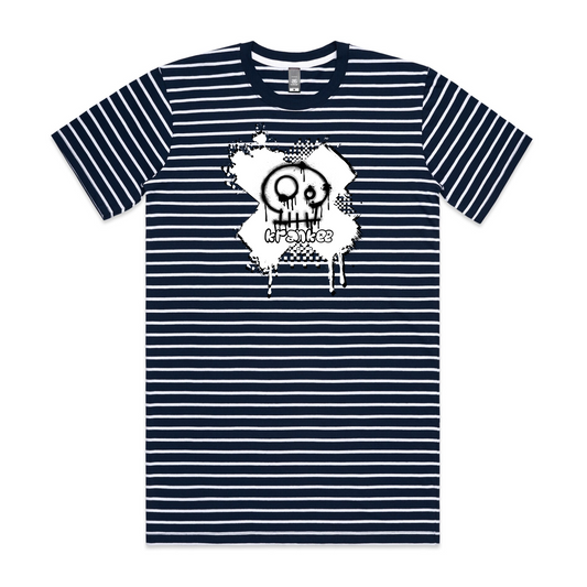 Mens Spray Paint Stripe Tee