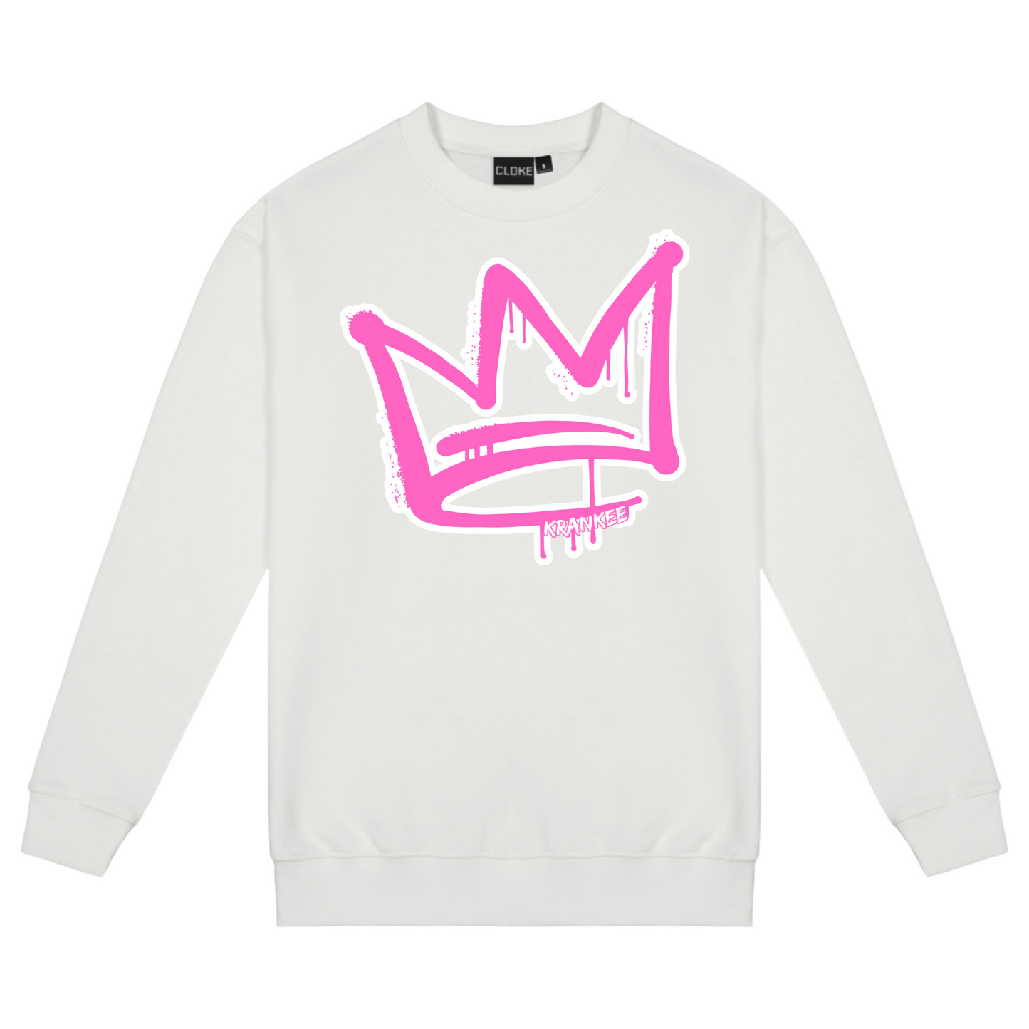 Pink Front Crown - Mens Crew Neck