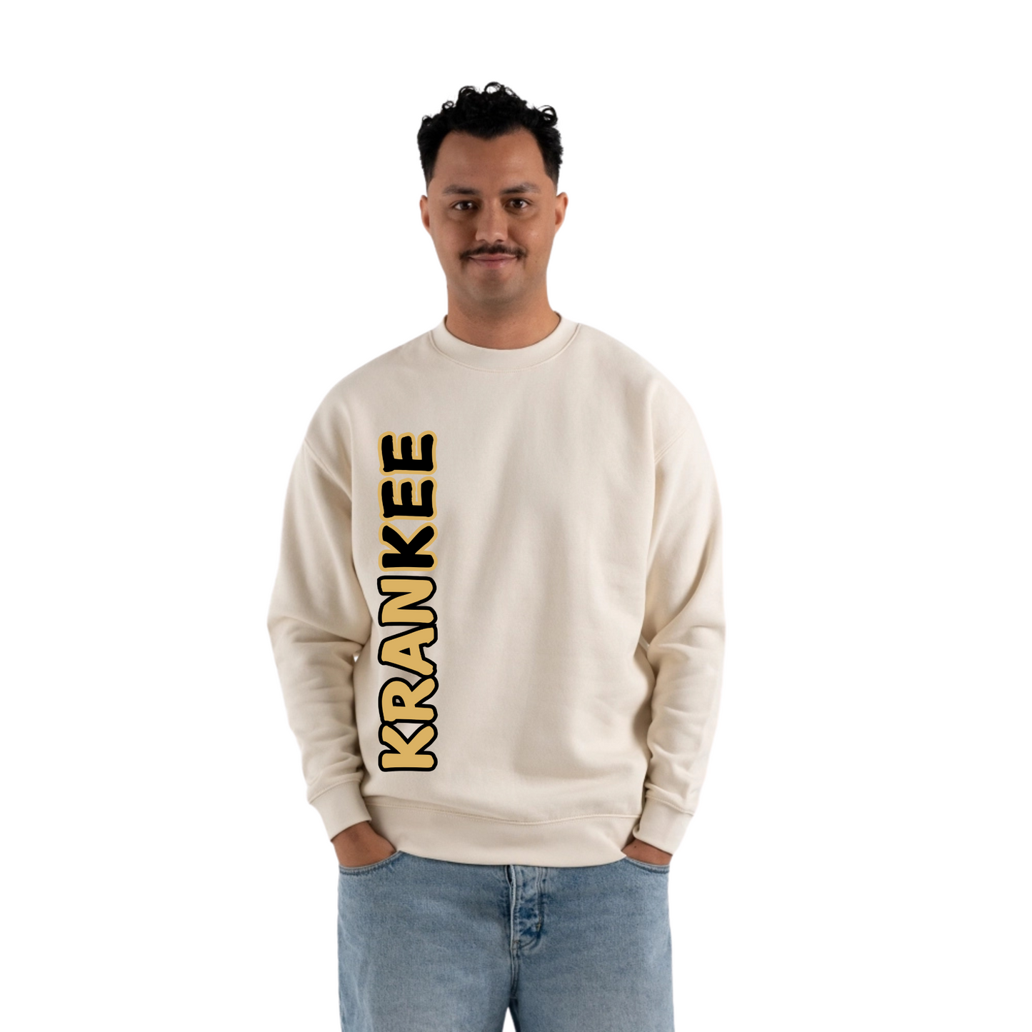 Gold Krankee Split  - Mens Crew Neck