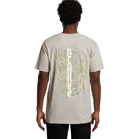 Mens Metallic Skull Tee