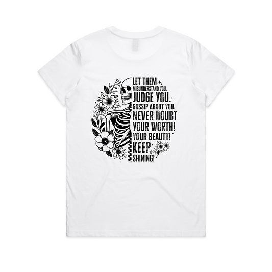 Let Them Skull Back -Womens Original Tee