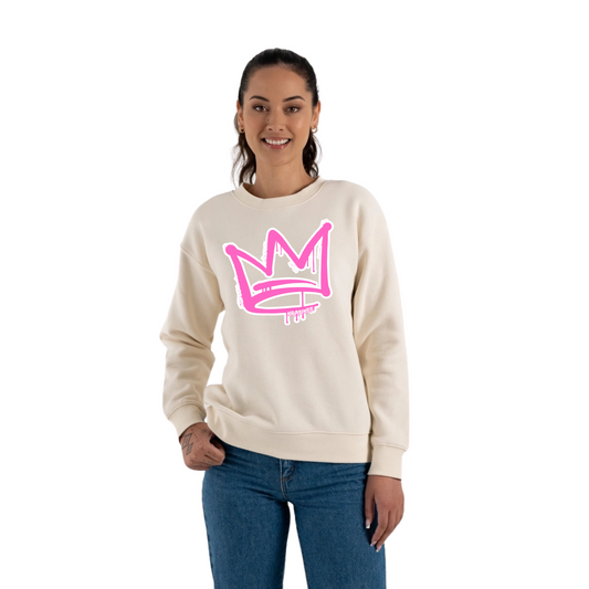 Pink Front Crown - Womens Crew Neck