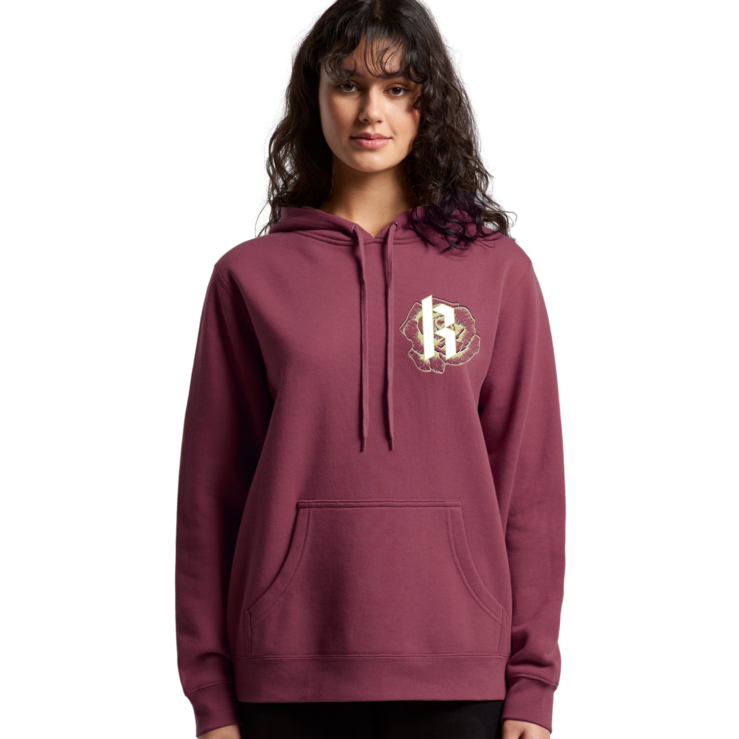 Womens Metallic Skull Hoodie