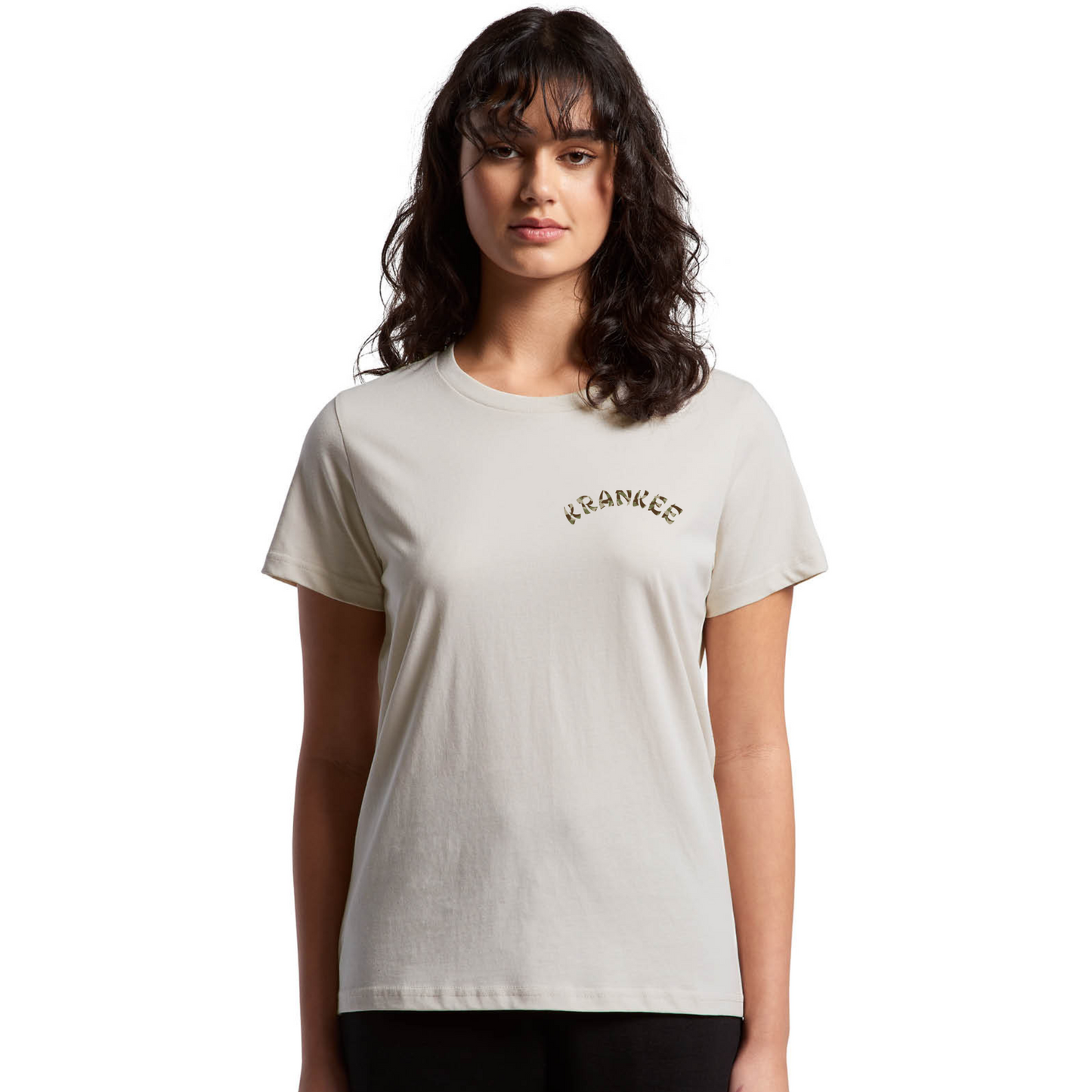 Womens Camo Back Tee