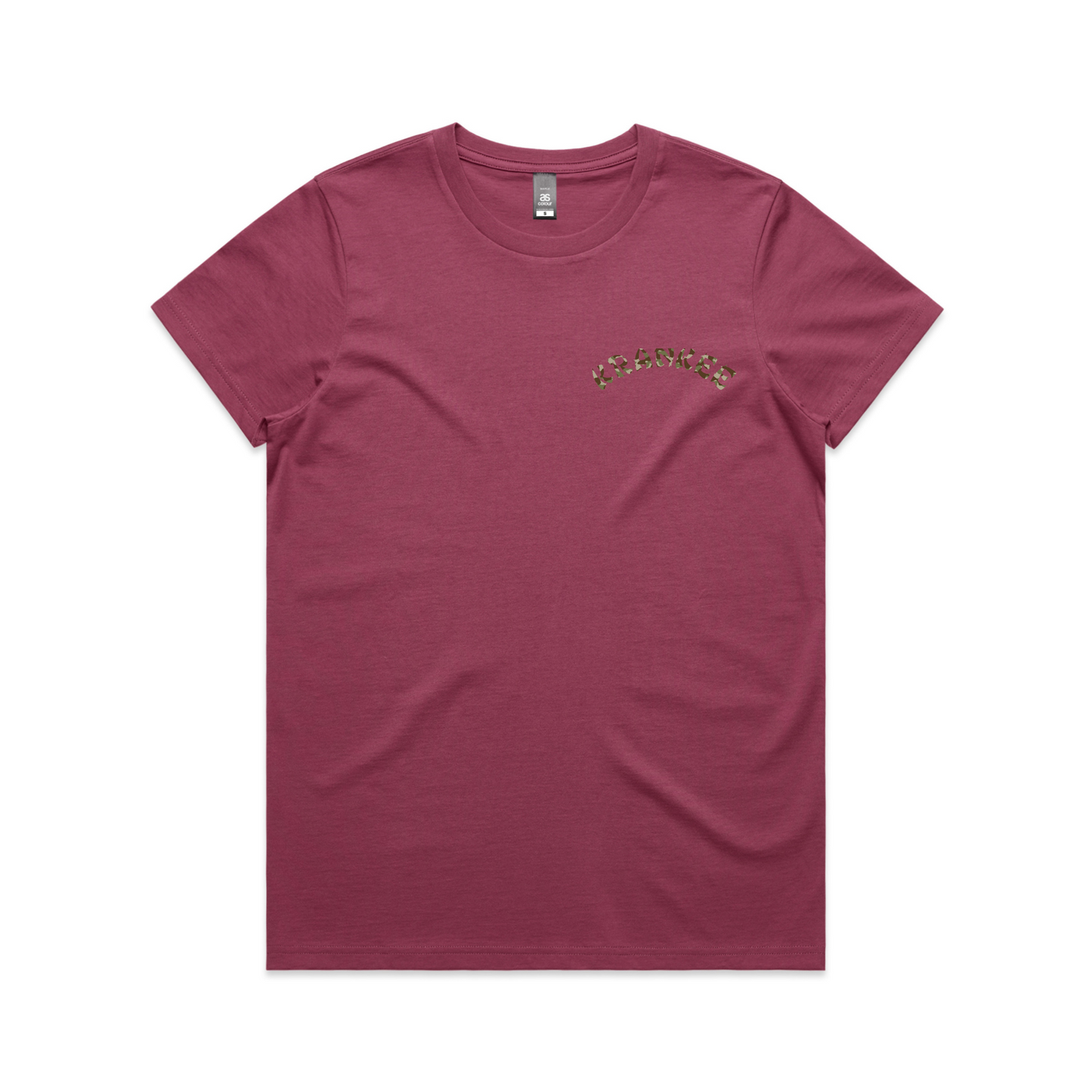 Womens Camo Back Tee