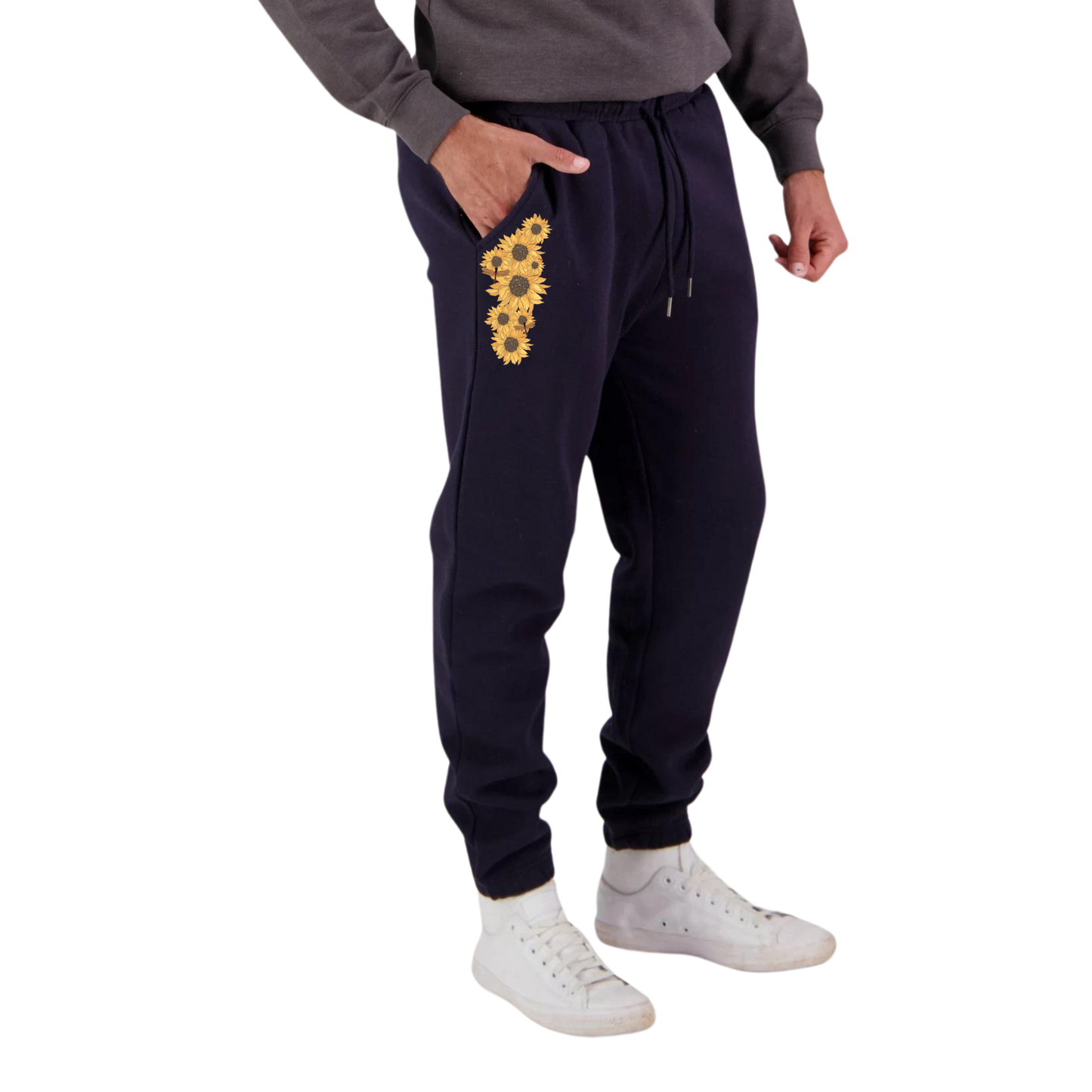 Unisex Flutterby Sunflower Loose Track Pants