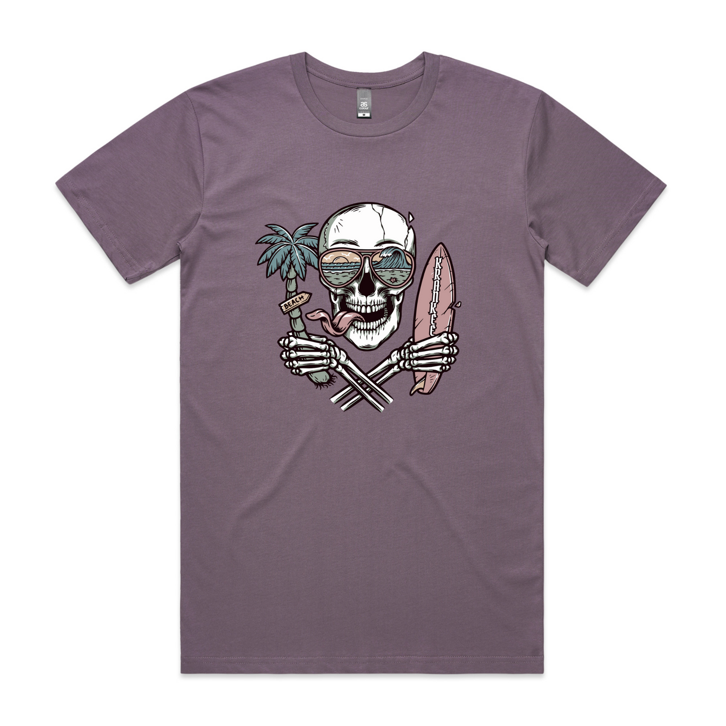 Mens Surf Skull Tee