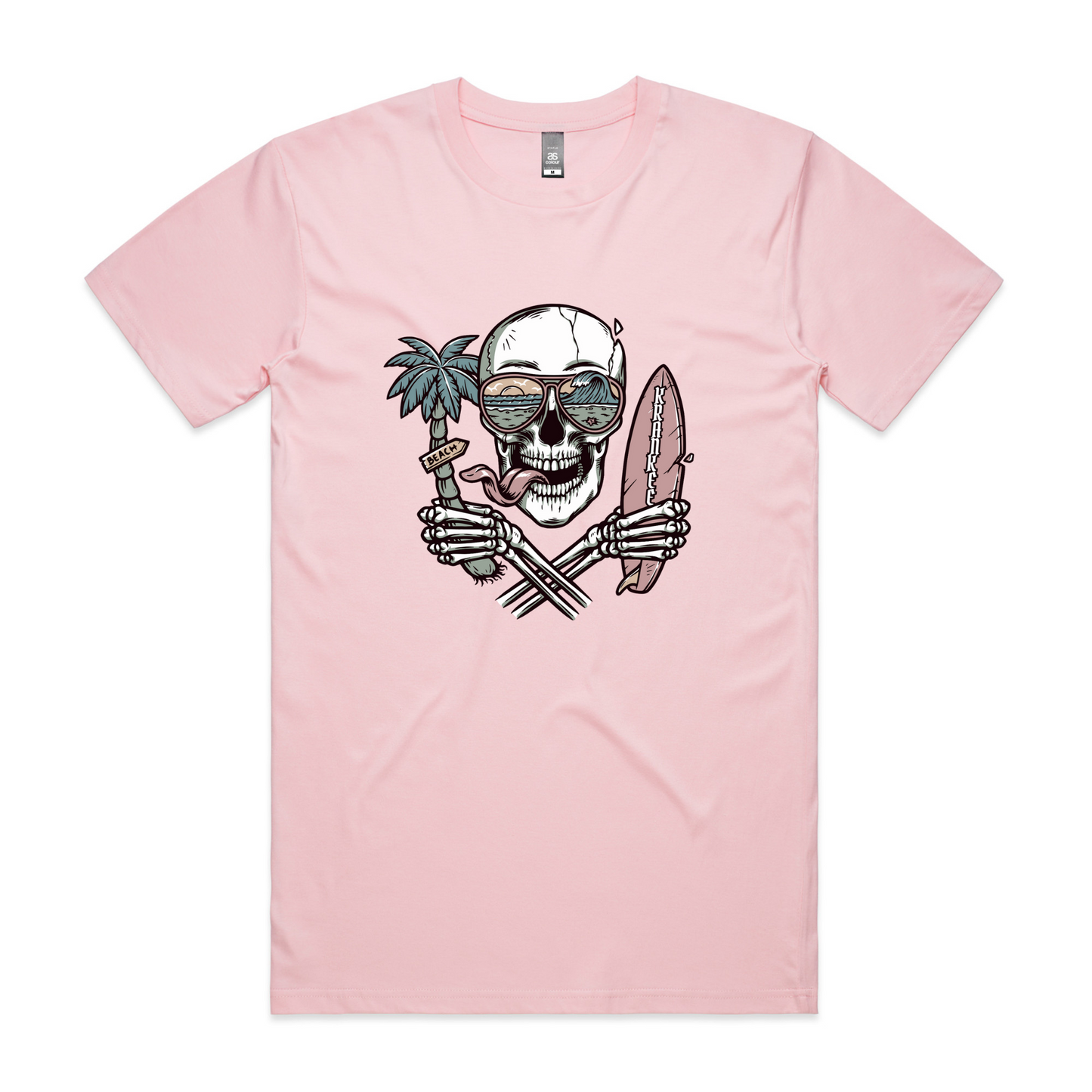 Mens Surf Skull Tee