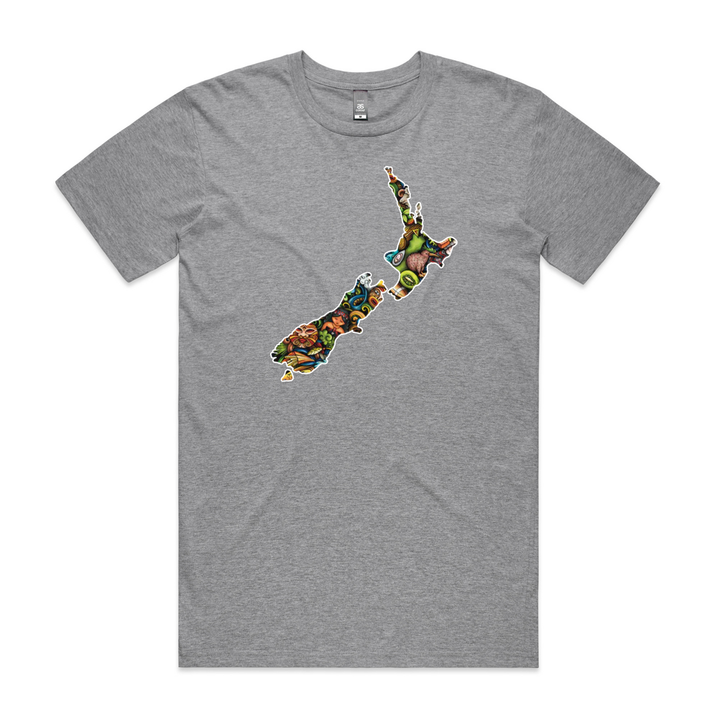 Mens NZ Map Collage Tee